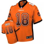 Jerseys Factory Cheap Nike Bengals #18 A.J. Green Orange Alterna