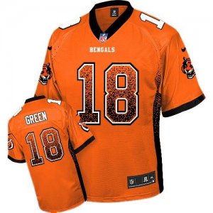 Jerseys Factory Cheap Nike Bengals #18 A.J. Green Orange Alterna