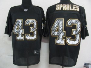 Jerseys Factory Cheap Sideline Black United Saints #43 Darren Sp