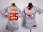 Jerseys Factory Cheap Nike Chiefs #25 Jamaal Charles Zebra Women
