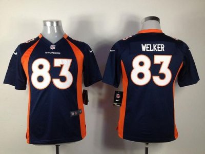 Jerseys Factory Cheap Nike Broncos #83 Wes Welker Blue Alternate