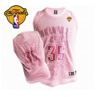 Jerseys Factory Cheap Thunder #35 Kevin Durant Pink Women Fashio