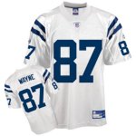 Jerseys Factory Cheap Colts #87 Reggie Wayne White Embroidered Y