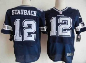 Jerseys Factory Cheap Nike Cowboys #12 Roger Staubach Navy Blue