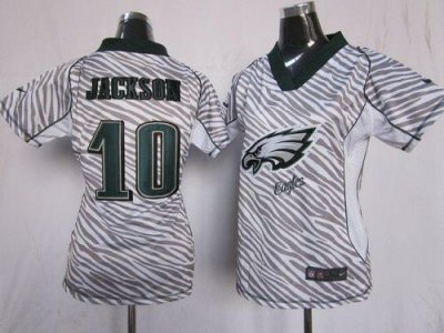 Jerseys Factory Cheap Nike Eagles #10 DeSean Jackson Zebra Women