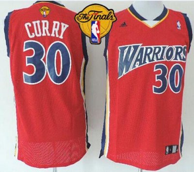 Jerseys Factory Cheap Warriors #30 Stephen Curry Red Throwback T
