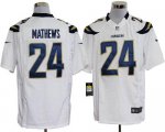 Jerseys Factory Cheap Nike Chargers #24 Ryan Mathews White Men's