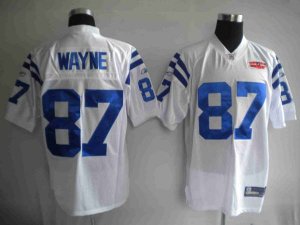 Jerseys Factory Cheap Colts #87 Reggie Wayne White With Super Bo