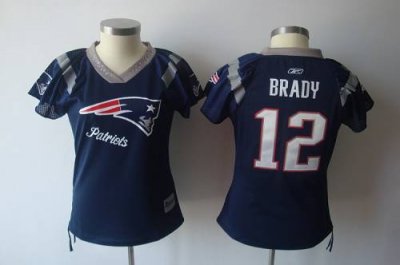 Jerseys Factory Cheap Patriots #12 Tom Brady Blue 2011 Women's F