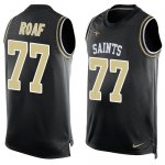Jerseys Factory Cheap Nike Saints #77 Willie Roaf Black Team Col