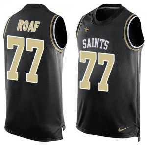 Jerseys Factory Cheap Nike Saints #77 Willie Roaf Black Team Col