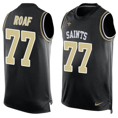 Jerseys Factory Cheap Nike Saints #77 Willie Roaf Black Team Col