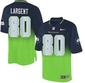 Jerseys Factory Cheap Nike Seahawks #80 Steve Largent Steel Blue