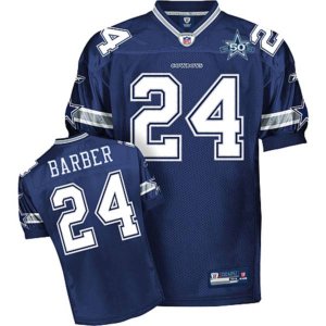 Jerseys Factory Cheap Cowboys #24 Marion Barber Blue Team 50TH A