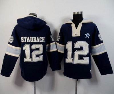Jerseys Factory Cheap Dallas Cowboys #12 Roger Staubach Navy Blu