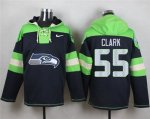 Jerseys Factory Cheap Nike Seahawks #55 Frank Clark Steel Blue P