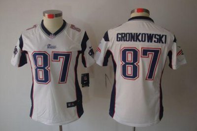 Jerseys Factory Cheap Nike Patriots #87 Rob Gronkowski White Wom