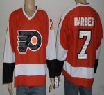 Jerseys Factory Cheap Flyers #7 Bill Barber Orange Embroidered N