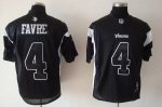 Jerseys Factory Cheap Vikings #4 Brett Favre Black Shadow Stitch