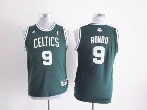Jerseys Factory Cheap Celtics #9 Rajon Rondo Green Embroidered Y
