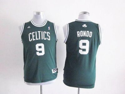 Jerseys Factory Cheap Celtics #9 Rajon Rondo Green Embroidered Y