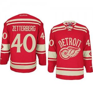 Jerseys Factory Cheap Red Wings #40 Henrik Zetterberg Red 2014 W
