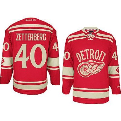 Jerseys Factory Cheap Red Wings #40 Henrik Zetterberg Red 2014 W