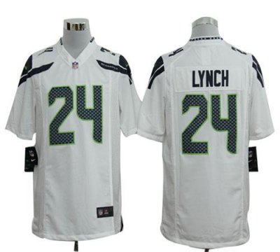 Jerseys Factory Cheap Nike Seahawks #24 Marshawn Lynch White Men