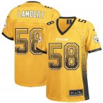 Jerseys Factory Cheap Nike Steelers #58 Jack Lambert Gold Women'
