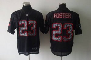 Jerseys Factory Cheap Sideline Black United Texans #23 Arian Fos