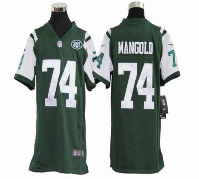 Jerseys Factory Cheap Nike Jets #74 Nick Mangold Green Team Colo