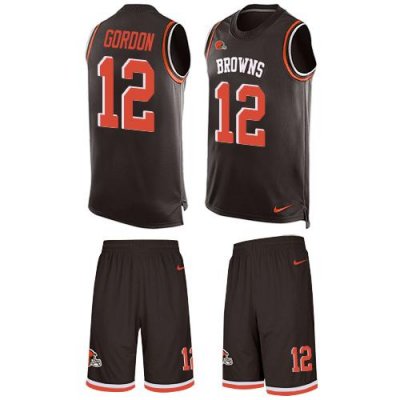 Jerseys Factory Cheap Nike Browns #12 Josh Gordon Brown Team Col