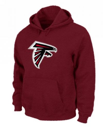 Jerseys Factory Cheap Atlanta Falcons Logo Pullover Hoodie Red