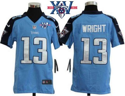 Jerseys Factory Cheap Nike Titans #13 Kendall Wright Light Blue