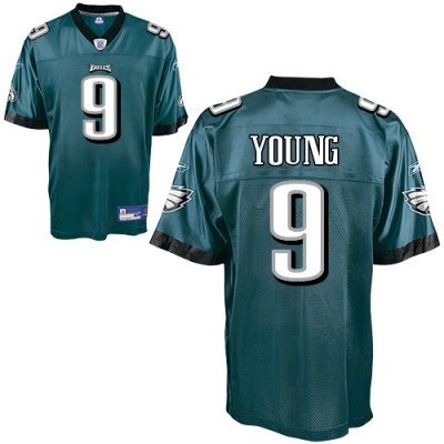Jerseys Factory Cheap Eagles #9 Vince Young Green Stitched NFL J