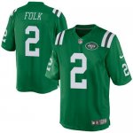 Jerseys Factory Cheap Nike Jets #2 Nick Folk Green Men's Stitche