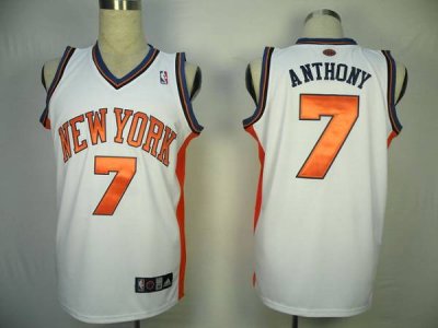 Jerseys Factory Cheap Knicks #7 Carmelo Anthony White Stitched N