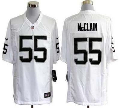 Jerseys Factory Cheap Nike Raiders #55 Rolando McClain White Men