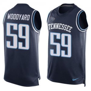 Jerseys Factory Cheap Nike Titans #59 Wesley Woodyard Navy Blue