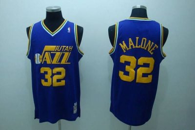 Jerseys Factory Cheap Mitchell and Ness Jazz #32 Karl Malone Sti