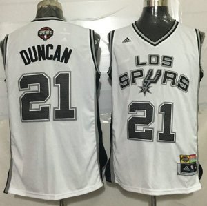 Jerseys Factory Cheap Spurs #21 Tim Duncan White Latin Nights St