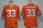 Jerseys Factory Cheap Nike Browns #33 Trent Richardson Orange Al