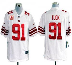 Jerseys Factory Cheap Nike Giants #91 Justin Tuck White With C P