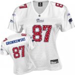 Jerseys Factory Cheap Patriots #87 Rob Gronkowski White Women's