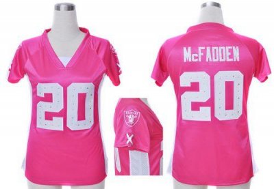 Jerseys Factory Cheap Nike Raiders #20 Darren McFadden Pink Draf
