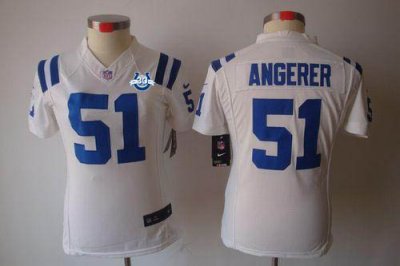Jerseys Factory Cheap Nike Colts #51 Pat Angerer White With 30TH