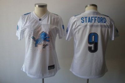 Jerseys Factory Cheap Lions #9 Matthew Stafford White 2011 Women