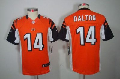 Jerseys Factory Cheap Nike Bengals #14 Andy Dalton Orange Altern