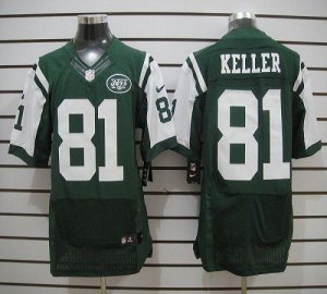 Jerseys Factory Cheap Nike Jets #81 Dustin Keller Green Team Col