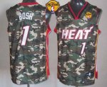 Jerseys Factory Cheap Heat #1 Chris Bosh Camo Stealth Collection